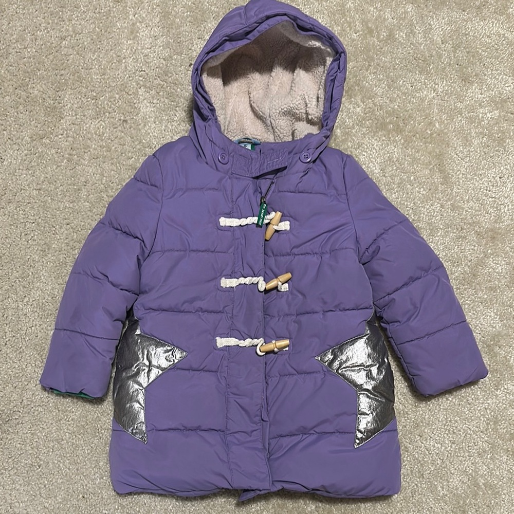 Boden Purple and Silver Kids Jacket